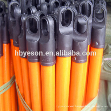 china pvc coated wooden broom stick
